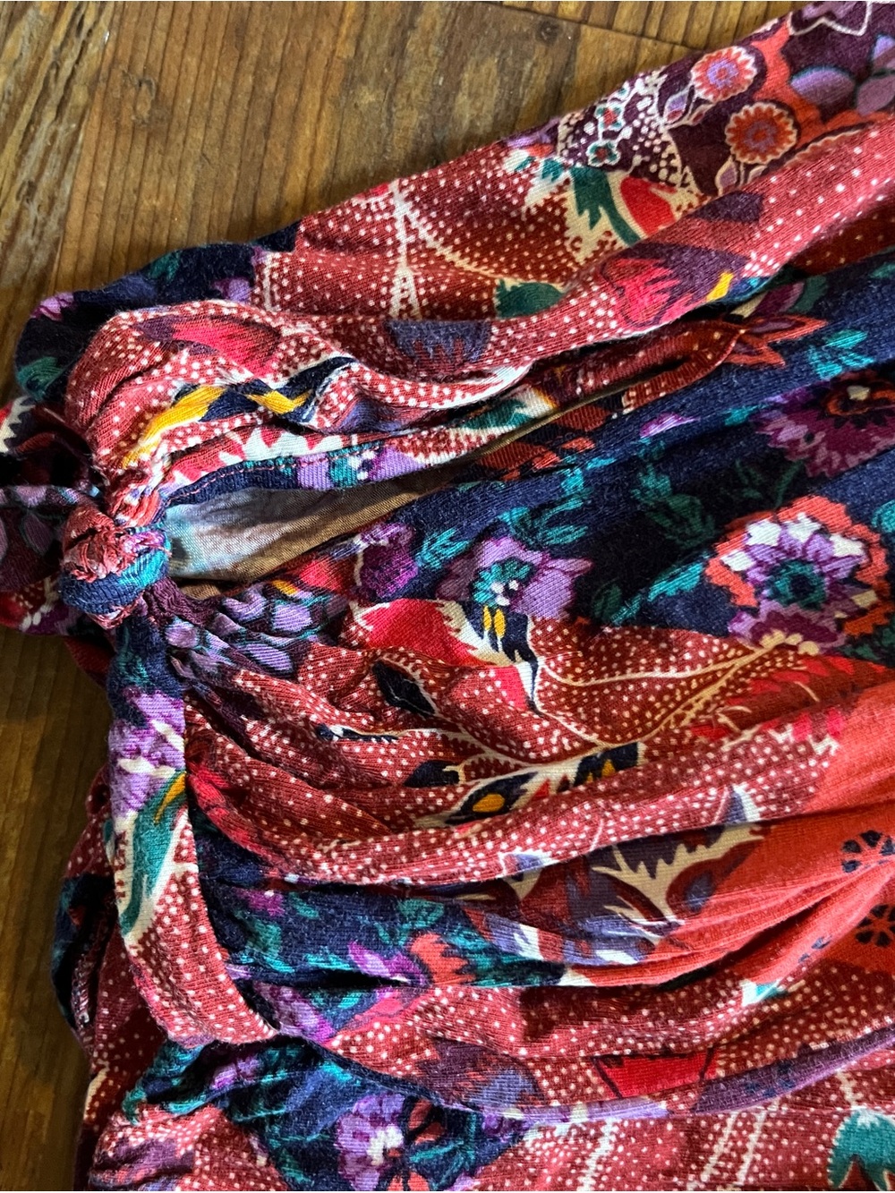 Anthropologie Maelynn Patchwork Print Harem Joggers - Picture 6 of 9